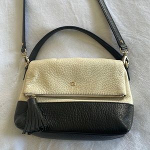 Kate Spade Southport pebbled leather cobble hill flap tassel crossbody bag